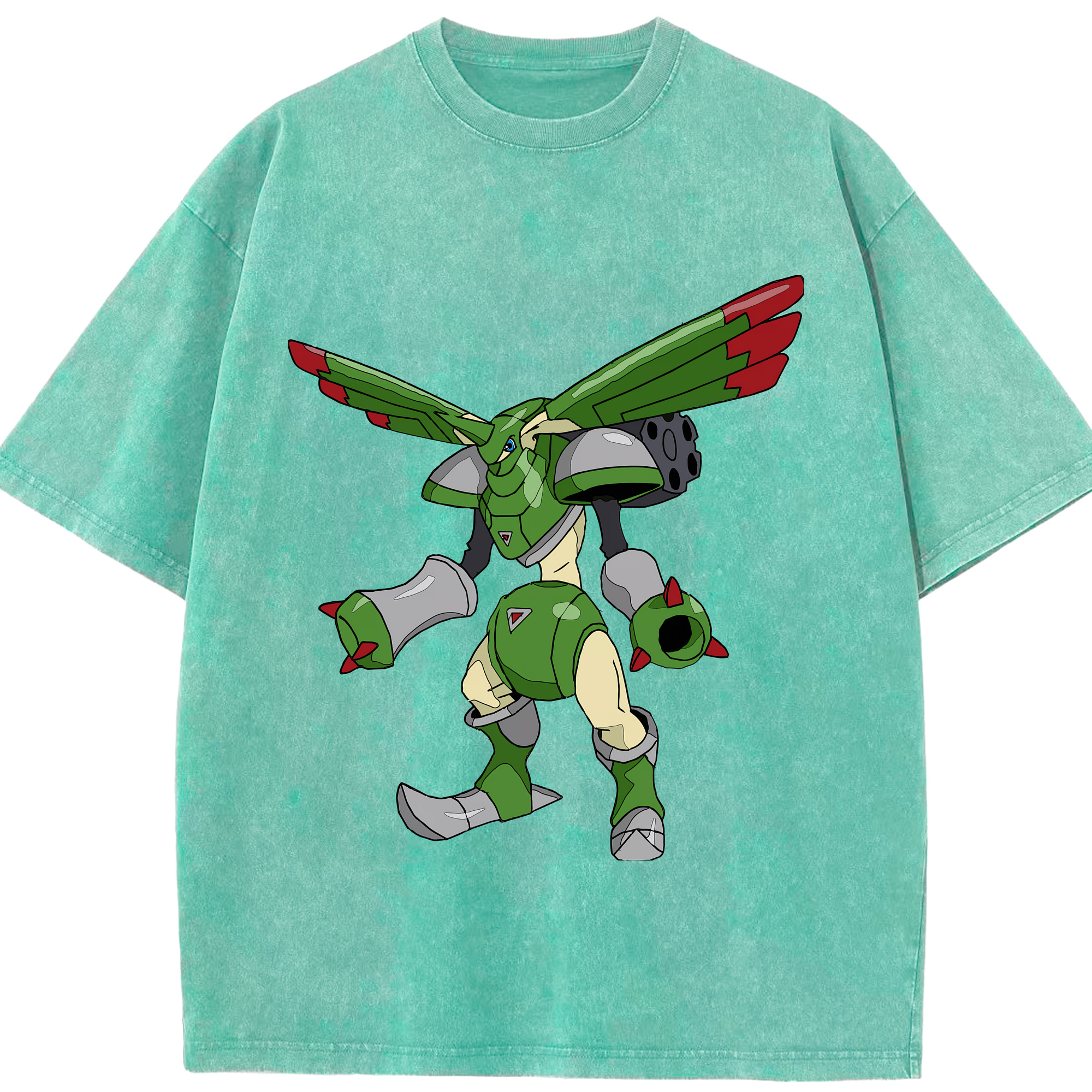 （画像用） Digimon デジタルモンスター/デジモン 綿100% ヴィンテージ風 半袖Tシャツ（フロントプリント）